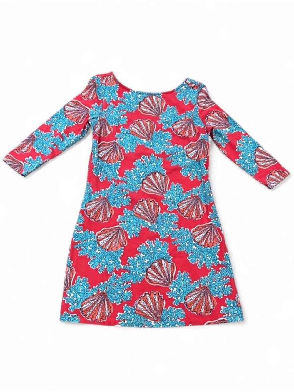 Lilly Pulitzer Topanga Tunic Dress Coralina Seashell Print Size M Resort Coastal